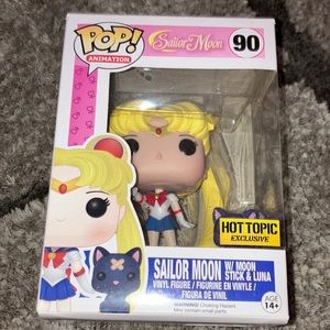 Sailor Moon w/ moon stick & Luna Hot Topic Exclusive
